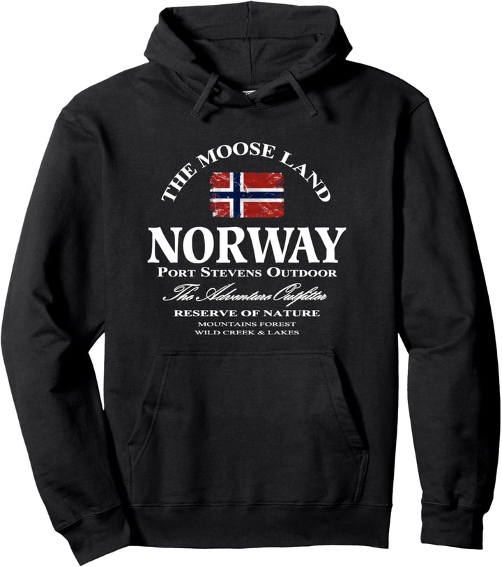 Norwegen Norwegische Flagge Fahne Norway Norge Pullover Hoodie