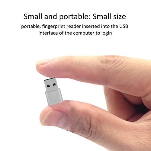 Bewinner USB-Fingerabdruck-Schlüsselleser, Hello-Fingerabdruck-Scanner, 360-Grad-Touch-Schnellabglei