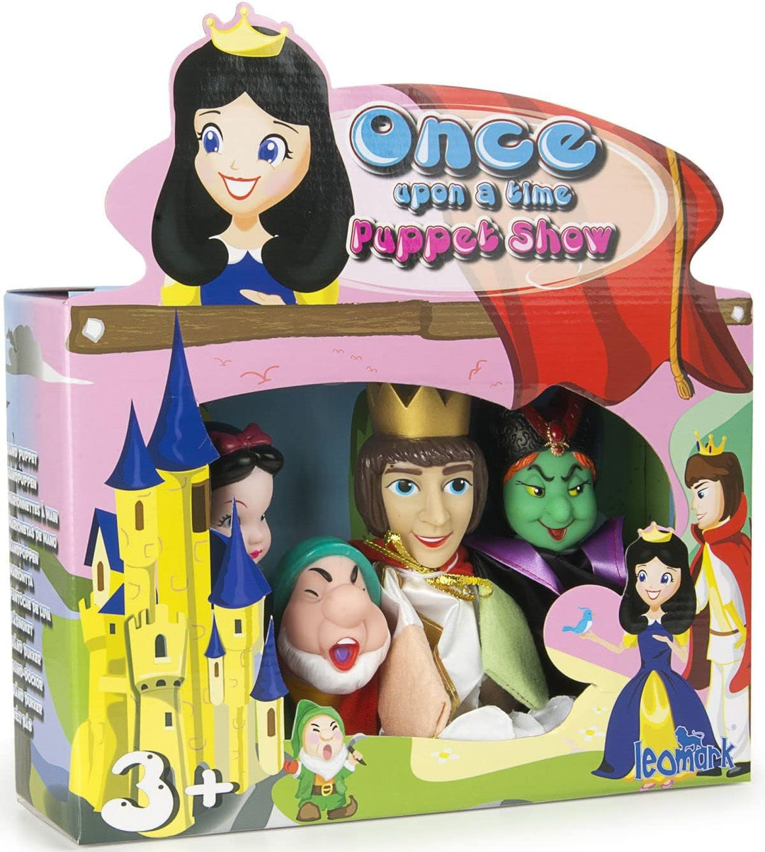 Leomark Grosse Handpuppen Set für Kinder - Prinzessin Schneewittchen - Bunte Puppen zum Spielen im T