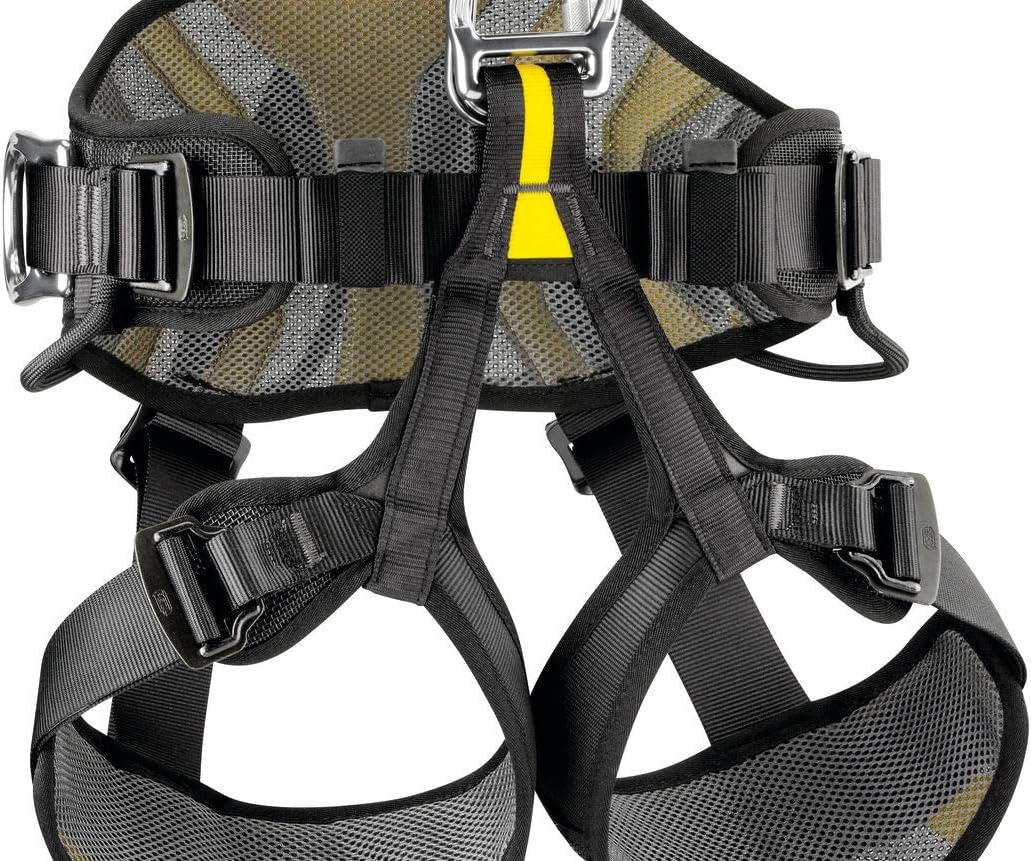PETZL AVAO BOD 1 Klettergurte, Black/Yellow, 1