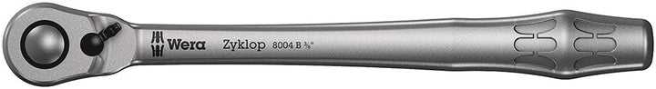Wera 05004034001 8004 B Zyklop Metal-Knarre mit Umschalthebel mit 3/8Zoll-Antrieb , 3/8 Zoll x 222.0