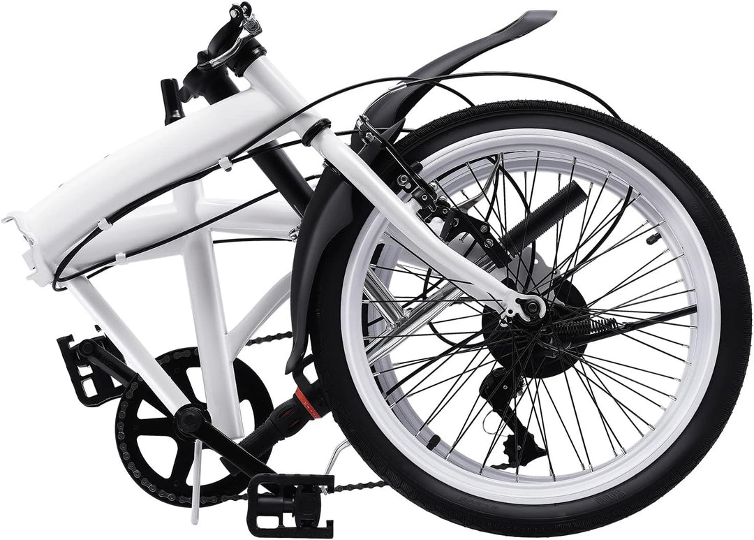 KenSyuInt 20 Zoll Faltrad Klappfahrrad Erwachsene 7-Gang Doppel-V-Bremse Klapprad Höhenverstellbar K