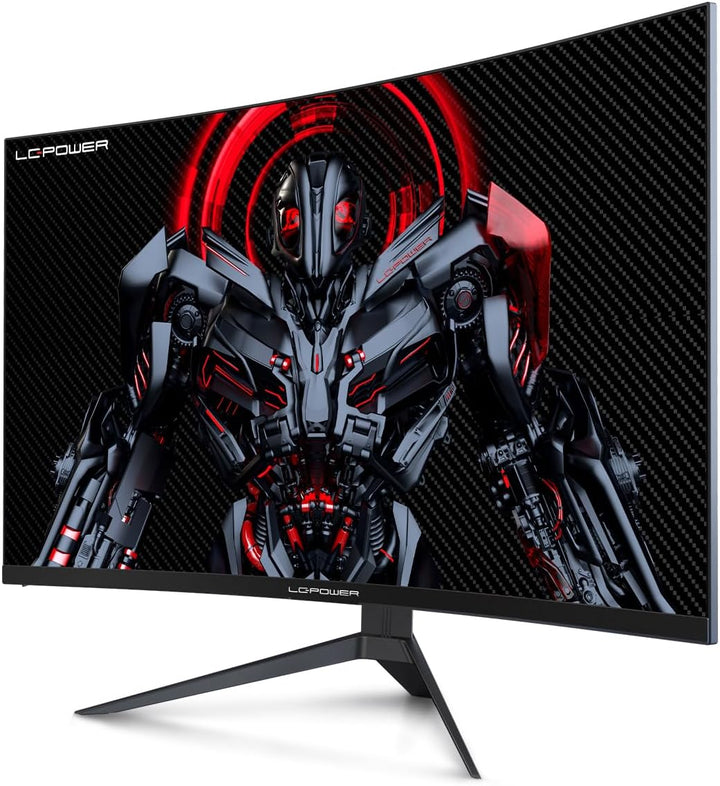 LC-POWER 27 Zoll FHD Gaming Monitor 165Hz 1920x1080, 1500R, FreeSync, HDR Ready, DP&HDMI,1ms, LC-M27