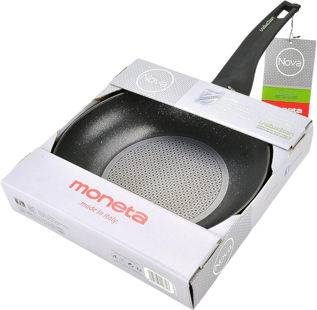 Moneta Nova Bratpfanne, Aluminium, Schwarz, 20 cm, 20 cm
