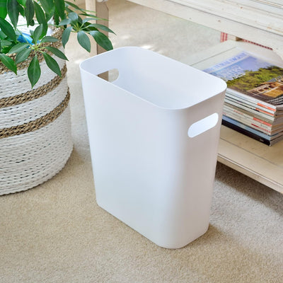 Youngever 2er Pack Schmaler Mülleimer, 10L Kunststoff Müllbehälter, Mülleimer mit Griffen für Heimbü