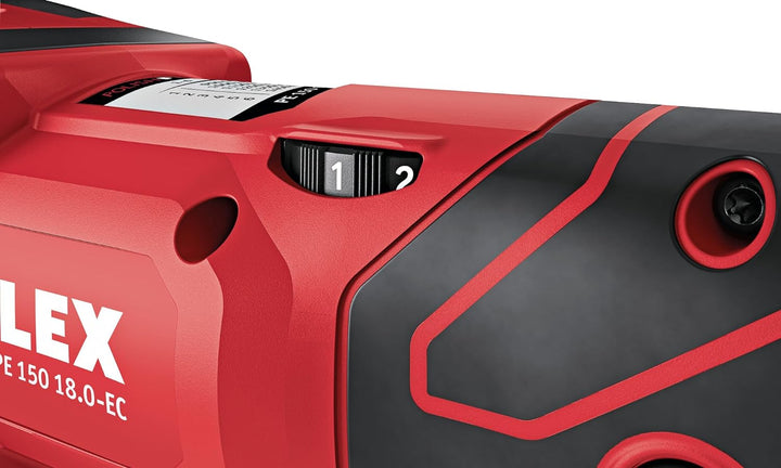 Flex Akku Rotationspolierer PE 150 18.0-EC/5.0 Set (max. Polierkörper ø 160 mm, max. Stützteller ø 1