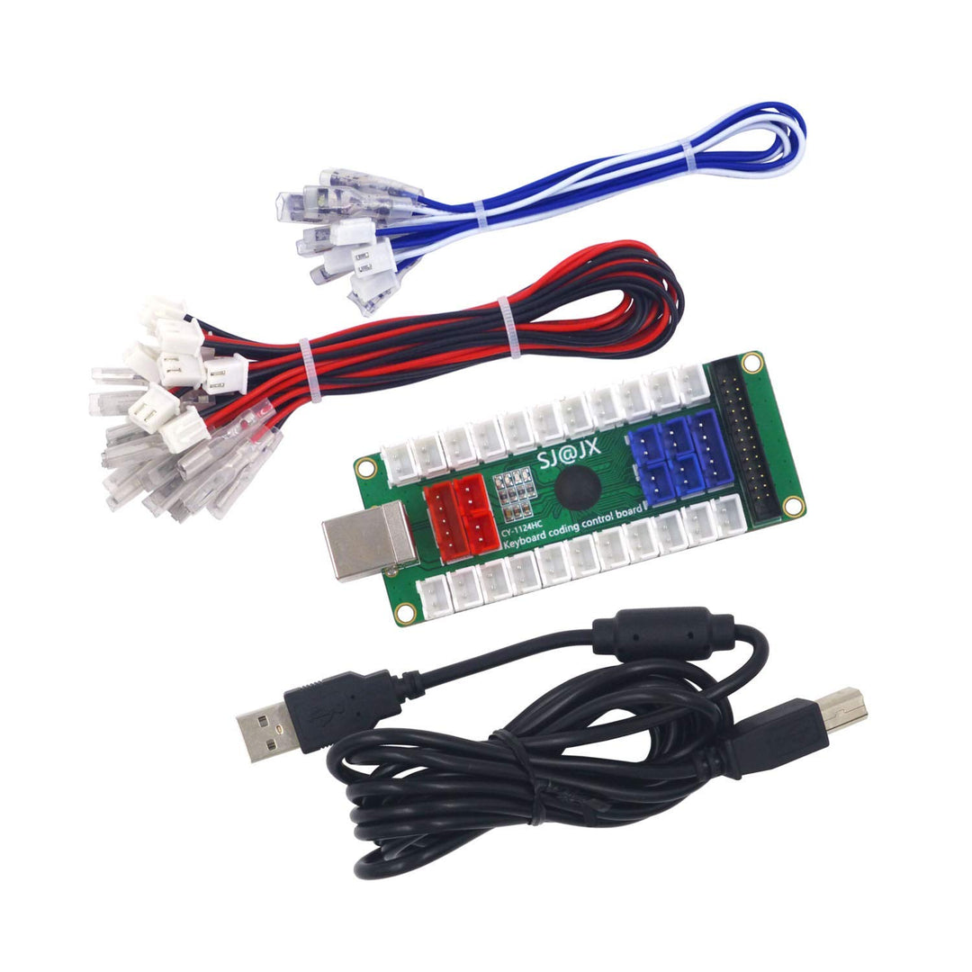 SJ@JX Development Keyboard Encoder Board Game Controller DIY LED Keyboard Development Board Media Mu