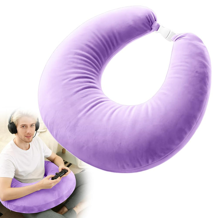 Gaming Kissen &amp; Lesekissen, Armlehne Unterstützung Bücherkissen, U-förmiges Lap Kissen Gaming Pillow