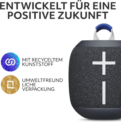Ultimate Ears Wonderboom 4 – mobiler, wasserdichter Bluetooth-Lautsprecher mit satten Tiefen und 360