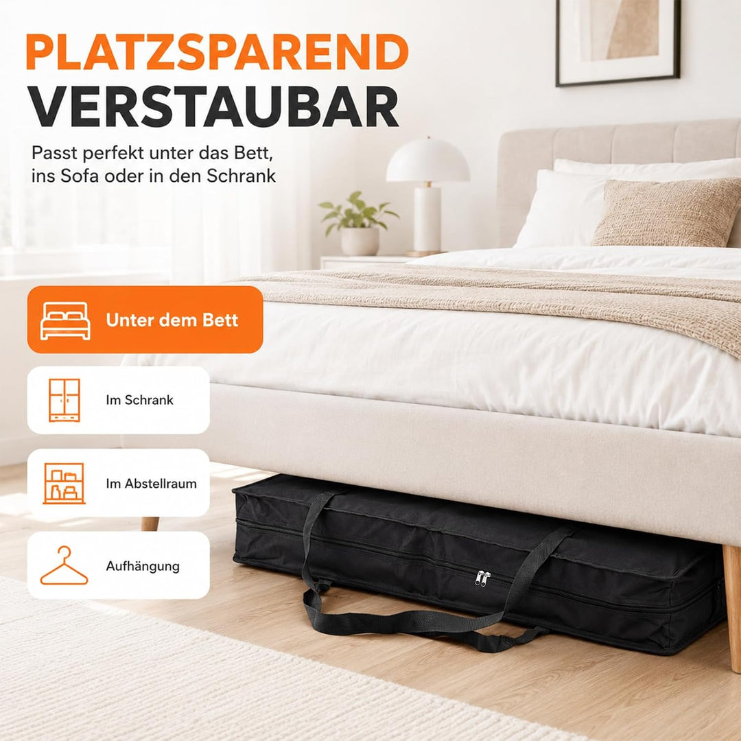 CHRI Geschenkpapier Aufbewahrung Organizer, 82x12x34cm Aufbewahrung mit Netztaschen 600D Oxford Reis