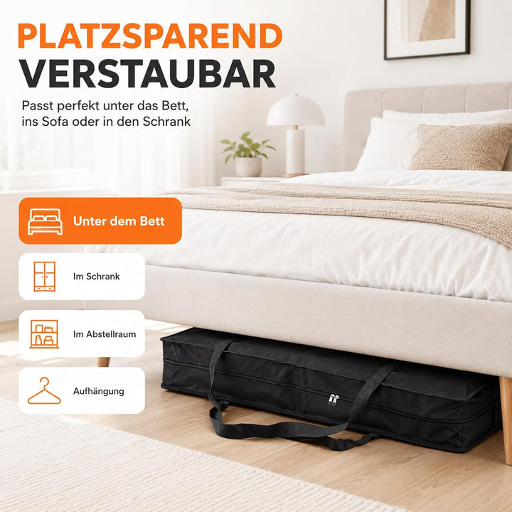 CHRI Geschenkpapier Aufbewahrung Organizer, 82x12x34cm Aufbewahrung mit Netztaschen 600D Oxford Reis