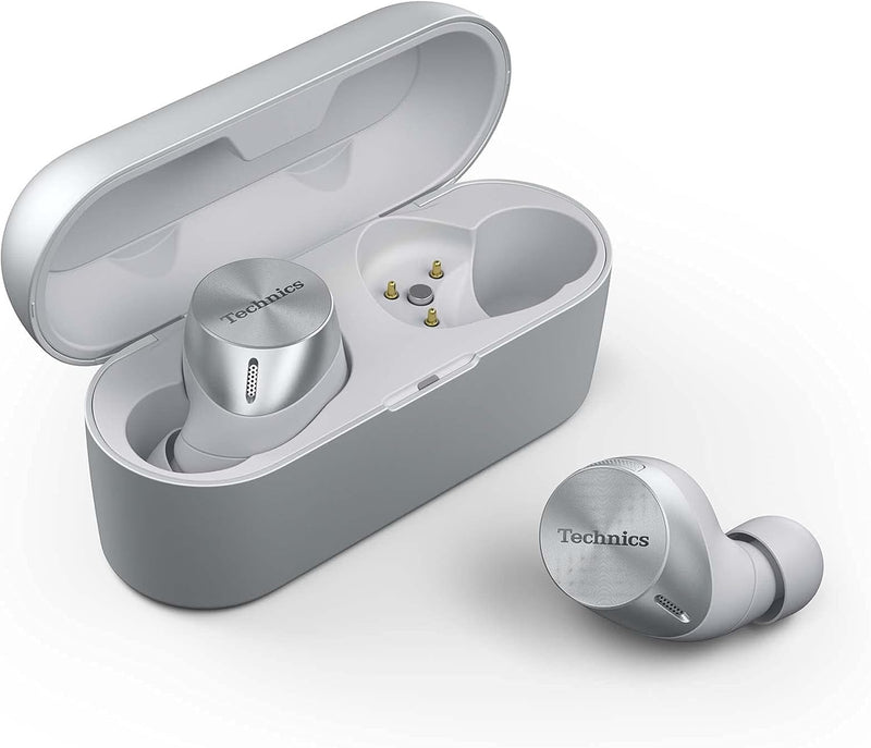 Technics EAH-AZ60E-S Kabellose Ohrhörer mit Geräuschunterdrückung, Multipoint-Bluetooth, komfortable