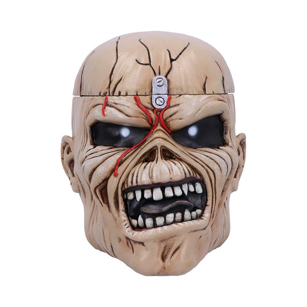Nemesis Now Trinket Box Iron Maiden Eddie The Trooper Head Schmuckkästchen, Polyresin, Beige, Einhei