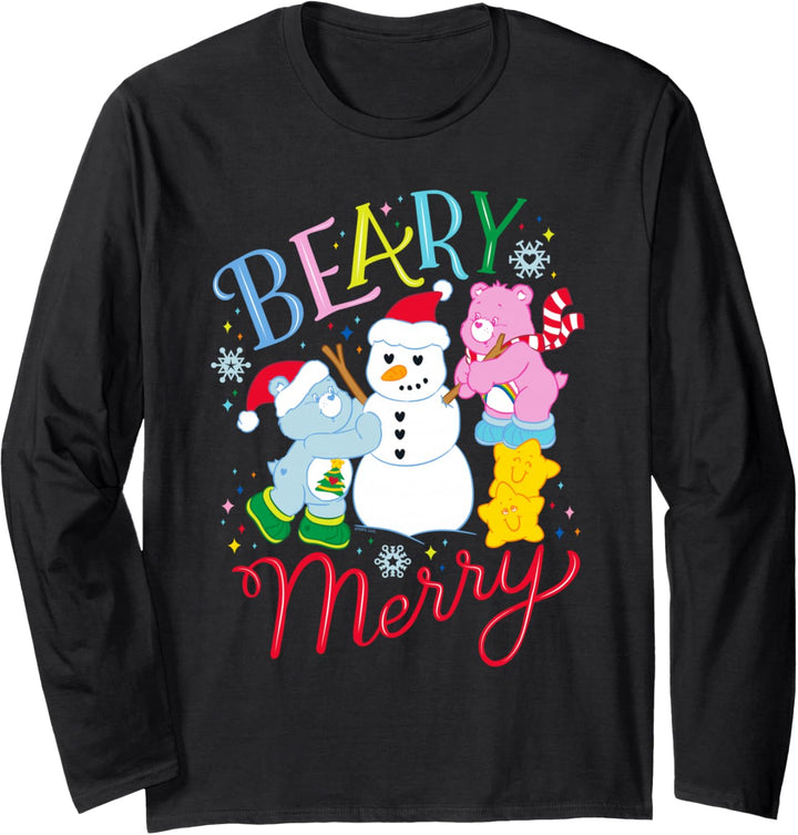 Care Bears Beary Merry With Cheer Bear And Christmas Wishes Langarmshirt