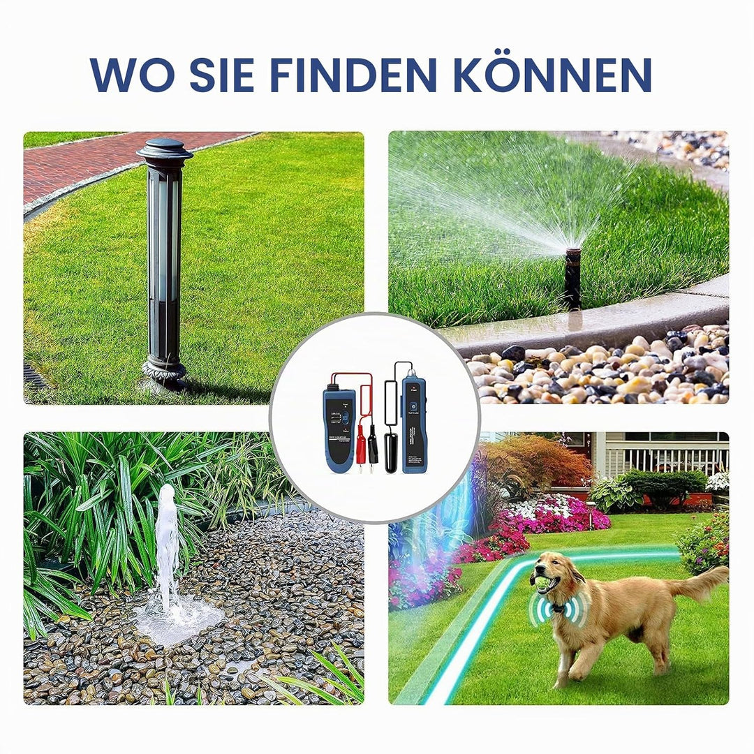 Kolsol Unterirdischer Kabel-Locator, Kabeltester F02 Pro mit wiederaufladbarem 1100-mAh-Akku zum Lok