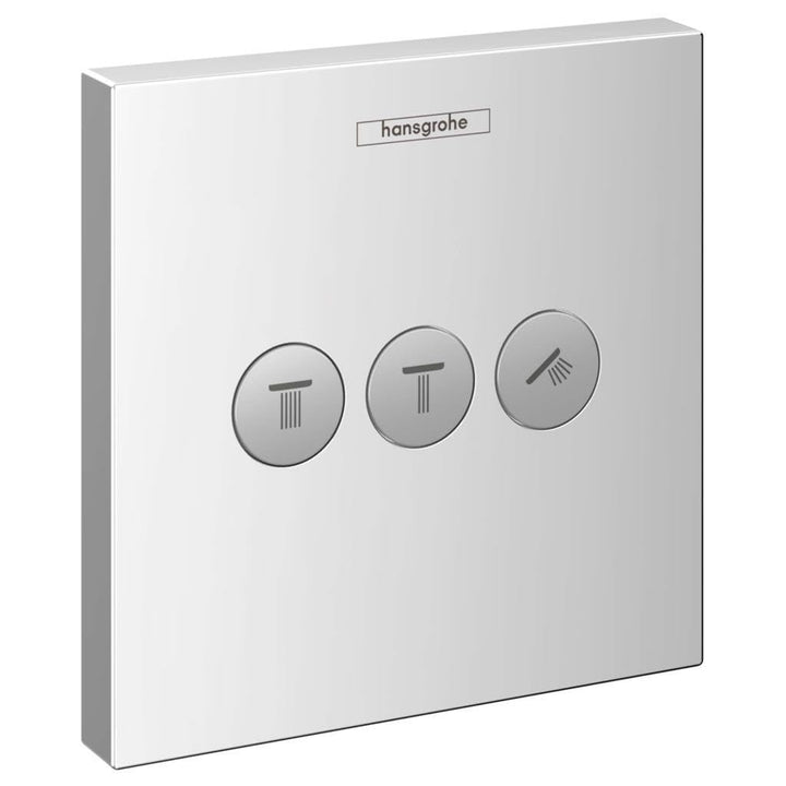 hansgrohe ShowerSelect Unterputz-Ventil, für 3 Funktionen, Chrom Chrom 3 Funktionen Ventil, Chrom 3