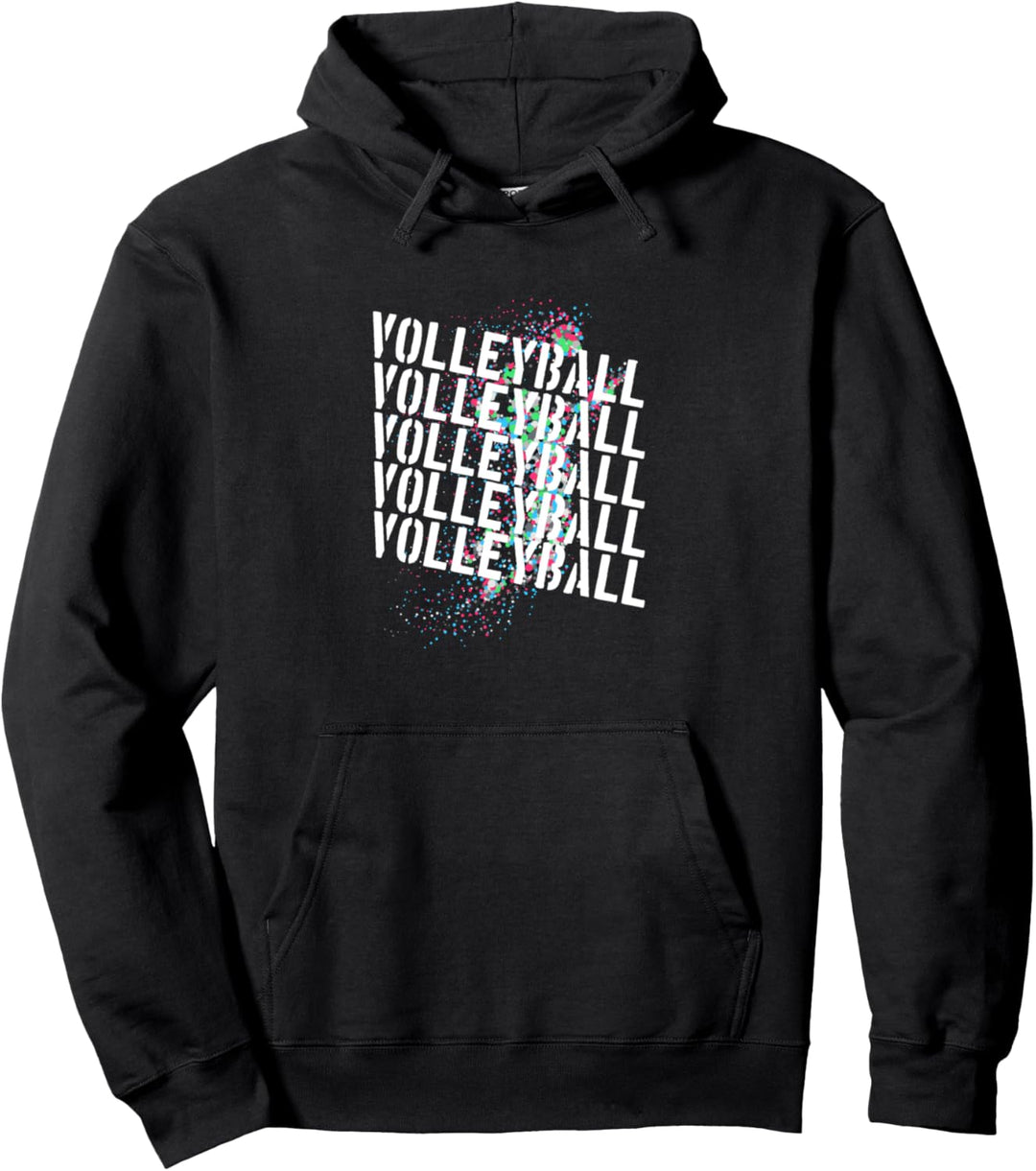 Volleyballer Beach Volleyball Spieler Volleyballnetz Pullover Hoodie