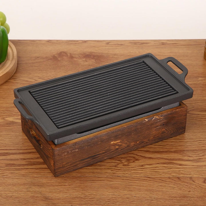 MOUMOUTEN BBQ-Grillpfanne, BBQ-Grill Im Japanischen Stil, Multifunktions-Grill-Backblech, Rauchfreie