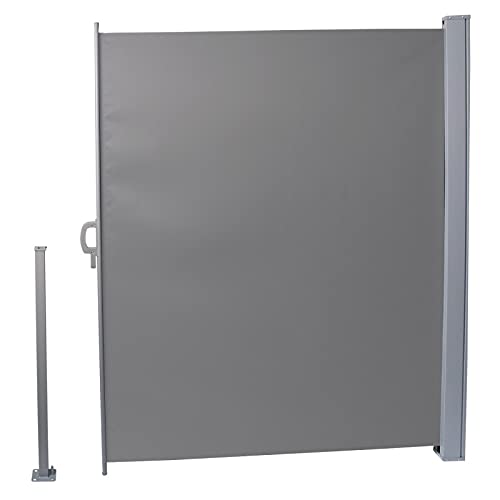 Grindi - Terasse Markise Windschutz Trennwand 160x300 Grau - Mistral Grau 160x300, Grau 160x300