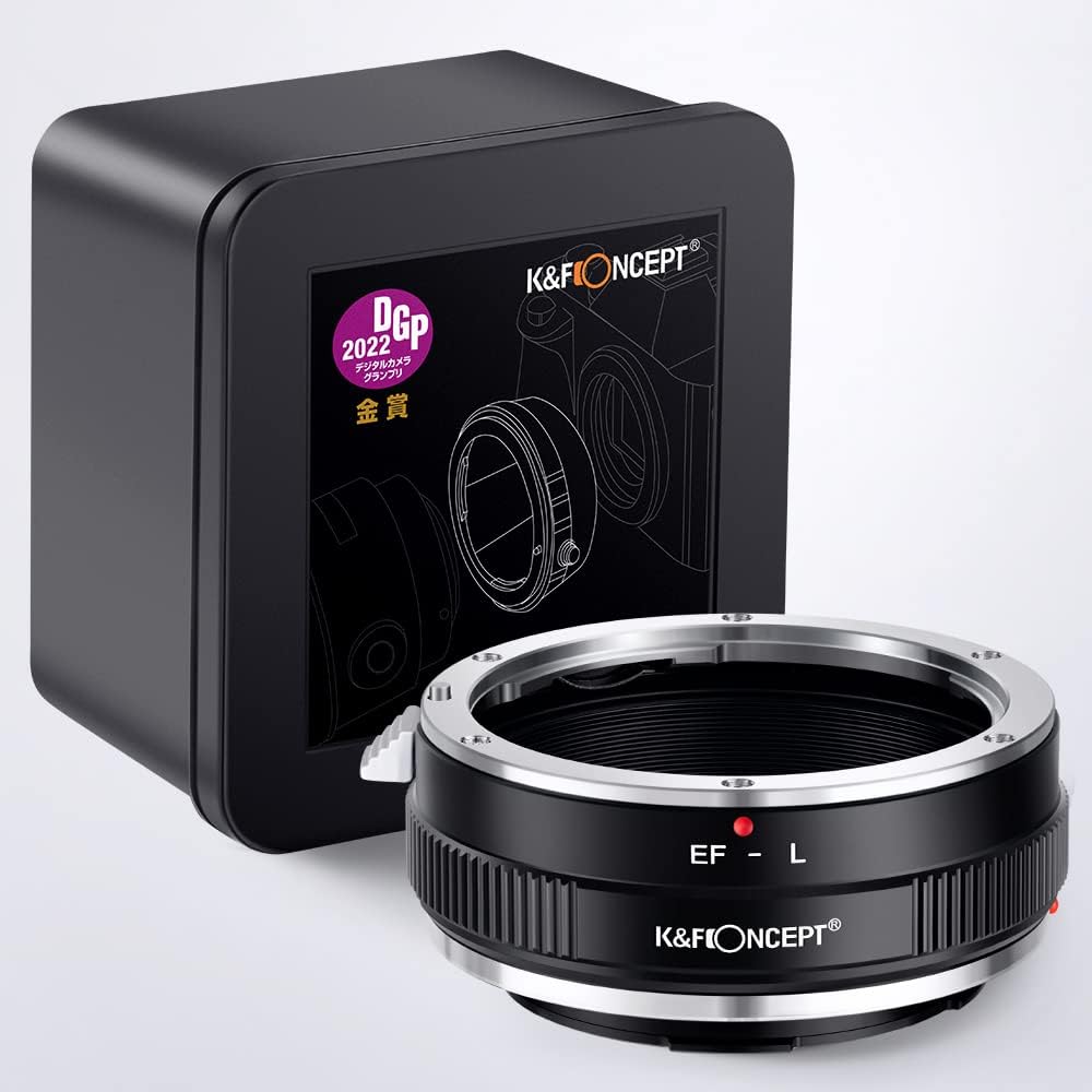 K&F Concept Objektivanschlussadapter EOS-L Manueller Fokus, kompatibel mit Canon (EF/EF-S) Objektive
