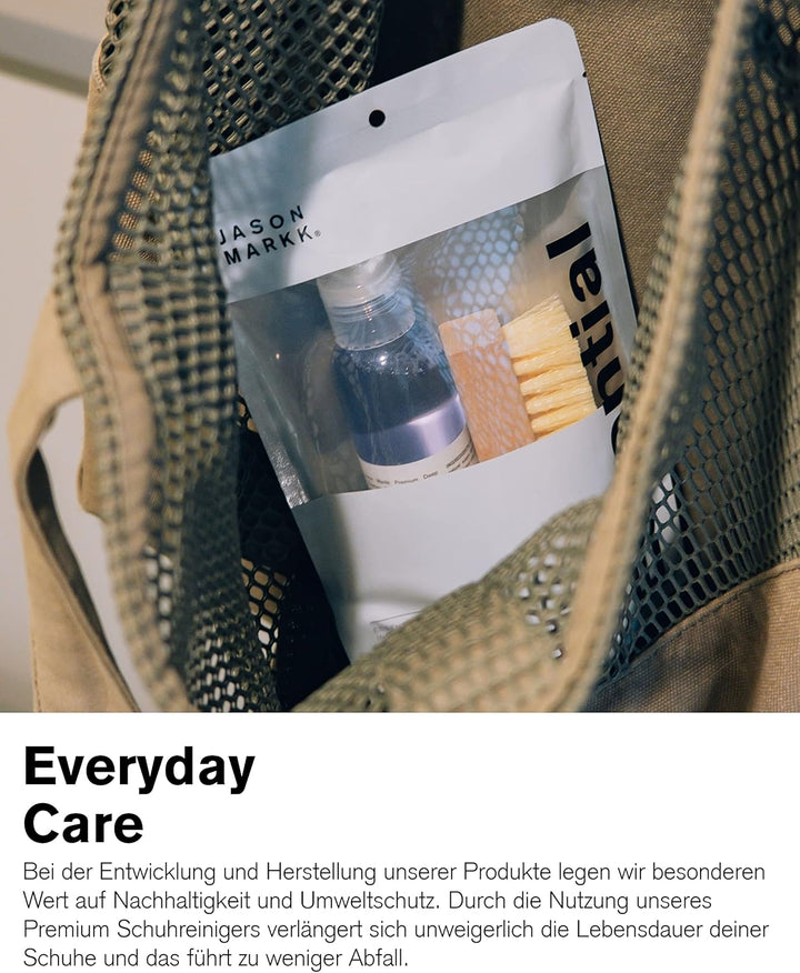 Jason Markk Schuhreiniger Basispaket + Repel Schuh-Imprägnierspray im Set - Zur Reinigung und Pflege