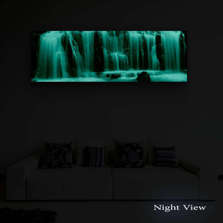Startonight Bilder Kaskade, Leinwandbilder Moderne Kunst, Natur Wanddeko Kunstdrucke, Wandbilder 40