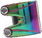 Striker Essence Double V2 Stunt Scooter Klemme Clamp Rainbow Neochrome