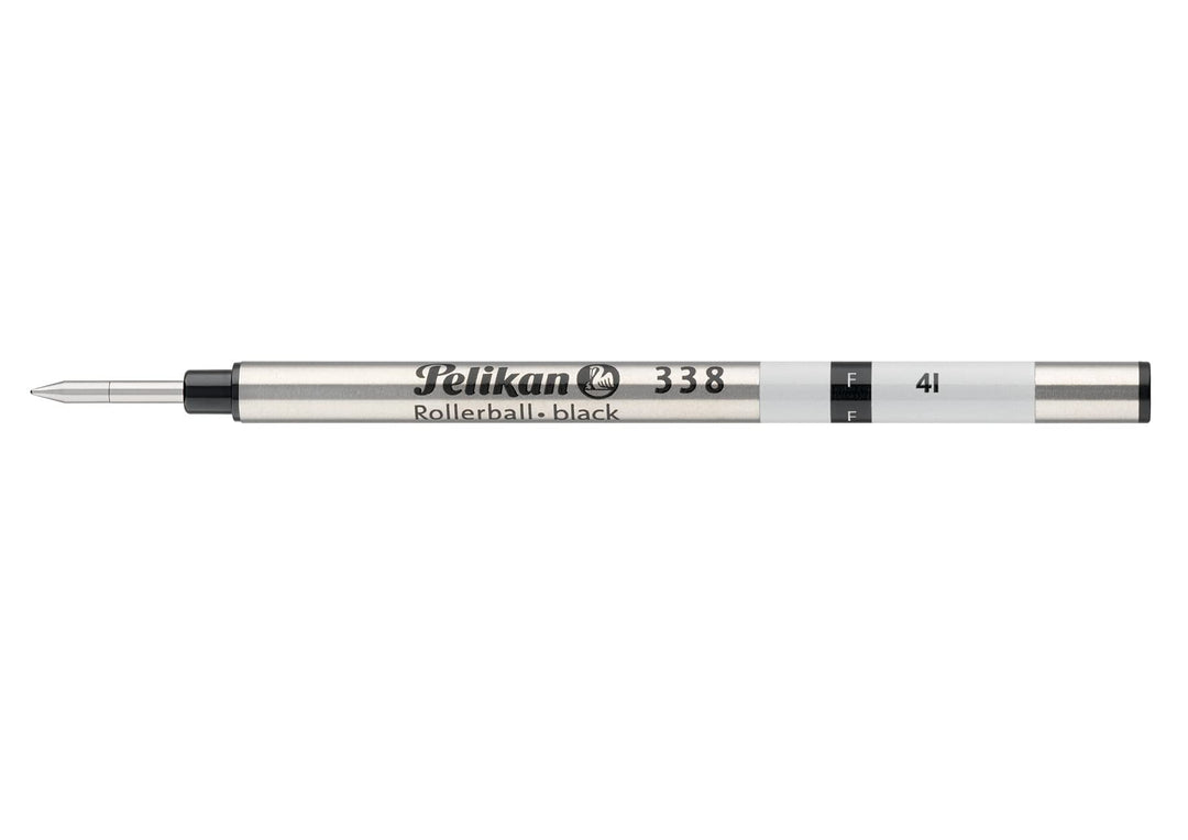 Pelikan 338F 10 Stück Minen für Kugelschreiber, Schwarz 908483, schwarz