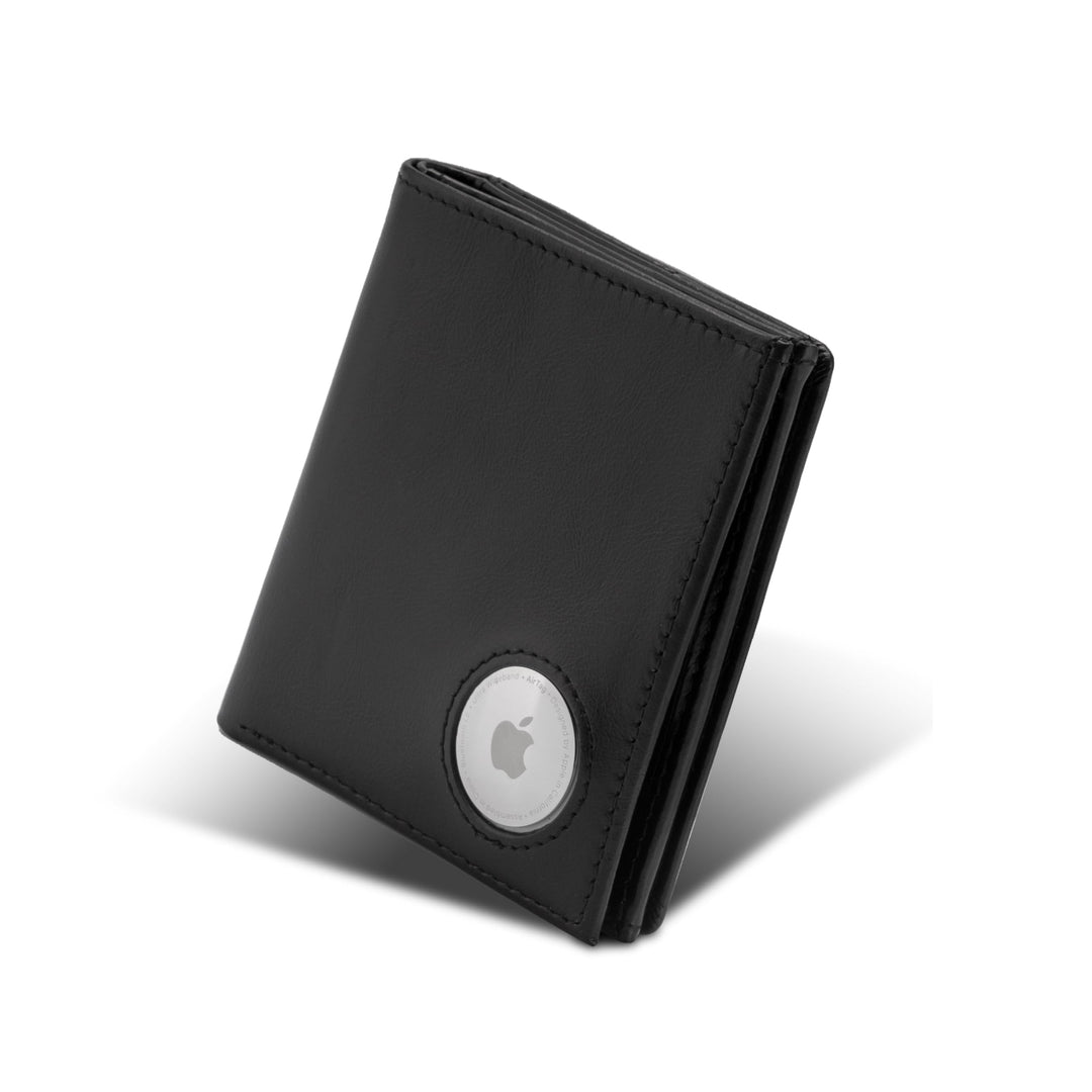 ISENTIALS Airtag* Geldbörse mit Münzfach I Apple Airtag Leder Wallet Portemonnaie mit RFID Schutz I