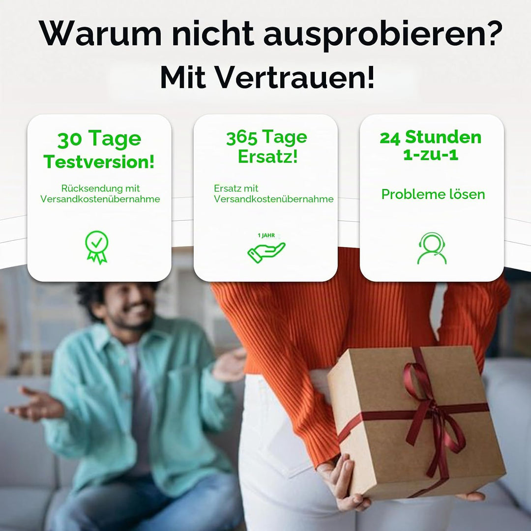 doqo iPad mini 7 A17 Pro &amp; Mini 6 Tastatur Hülle mit Trackpad,360° drehbar | Laptop-ähnliches Tippge