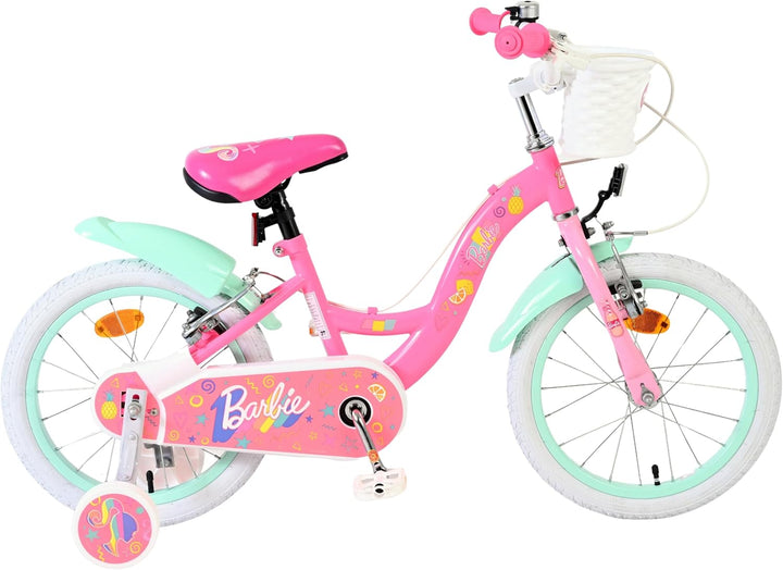 Volare Kinderfahrrad | 3–5 Jahre | Doppelte Handbremse, abnehmbare Stützräder, Pedalreflektoren &amp; Tr