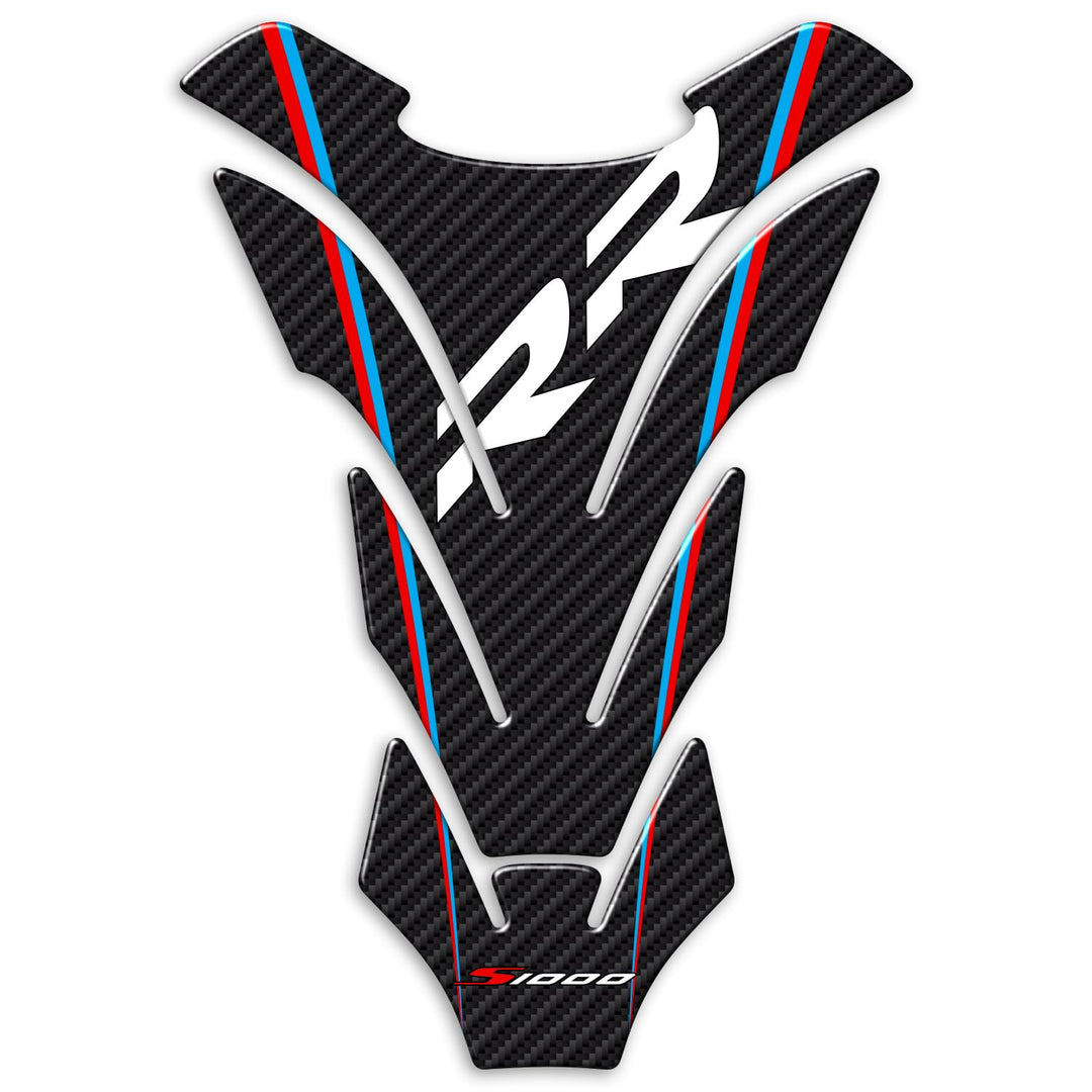 Tankpad selbstklebend Harz 3D Tankschutz kompatibel mit Motorrad BMW S1000 RR (PB015)