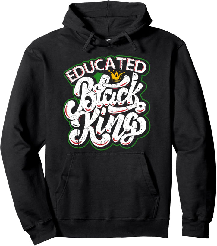 Gebildete Schwarzer König Schwarze Geschichte Geschenke Pullover Hoodie
