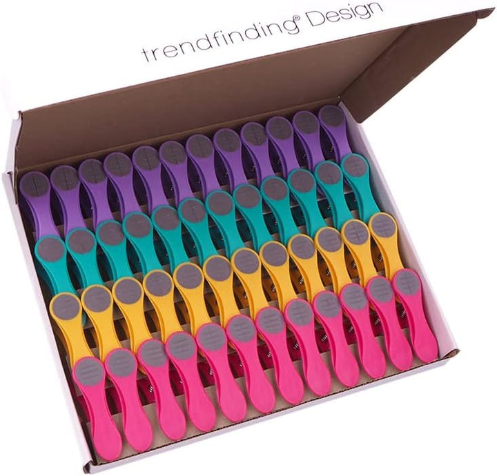 48 Wäscheklammern mit Federn aus Edelstahl Soft Grip Softgrip Soft Touch Softtouch und 1 Wäscheklamm