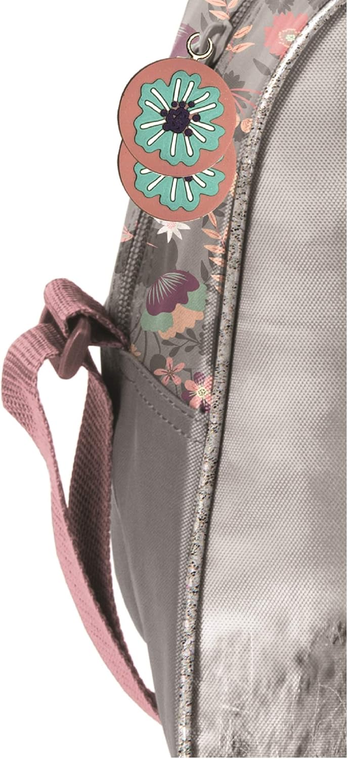 Sporttasche für Mädchen Pferde 40x25x13 cm Rose/Grau (20ko), Rose/Grau (20ko)