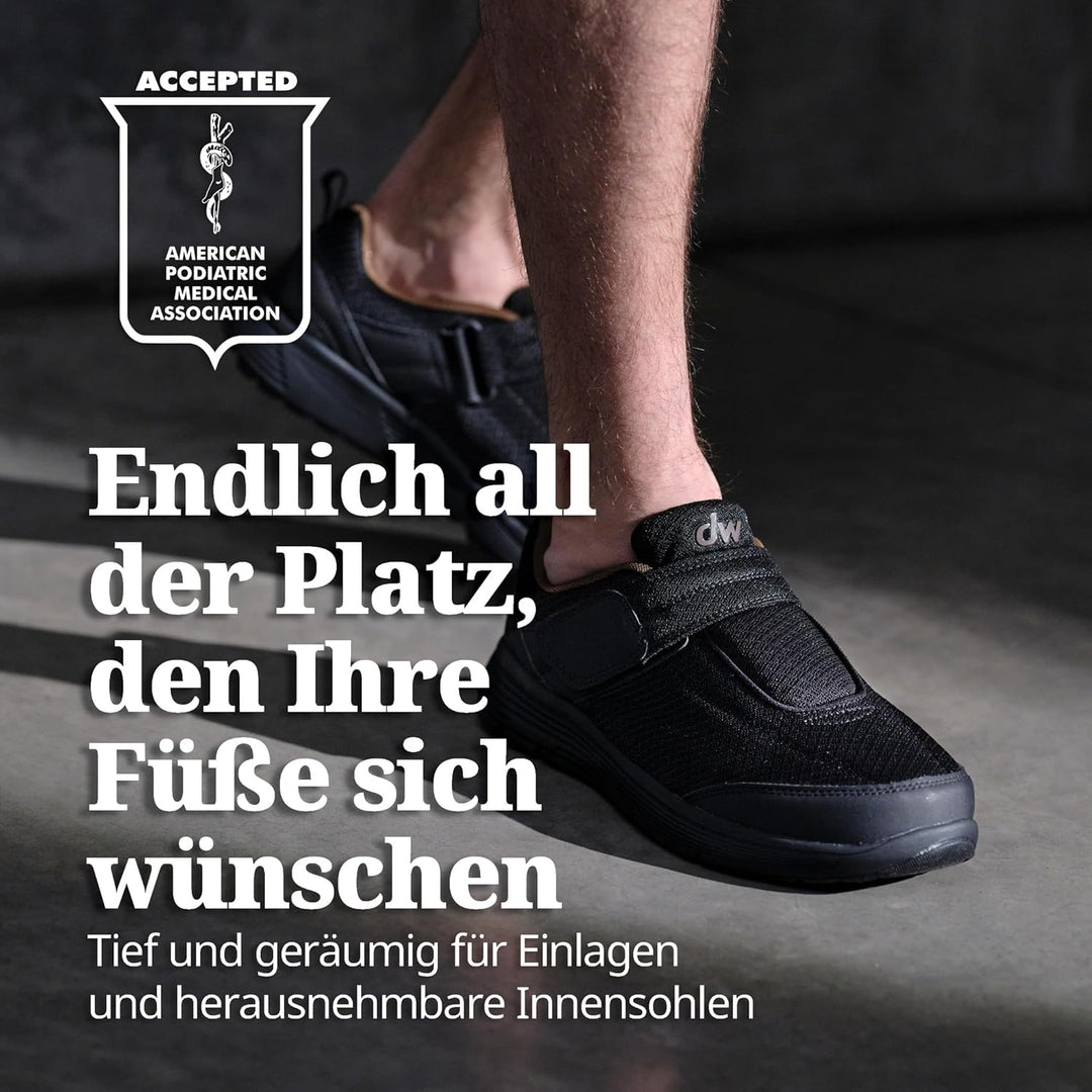 diawin Diabetiker Schuhe Herren und Damen – Nahtloser Grosszügiger Extratiefer Innenraum – Orthopädi