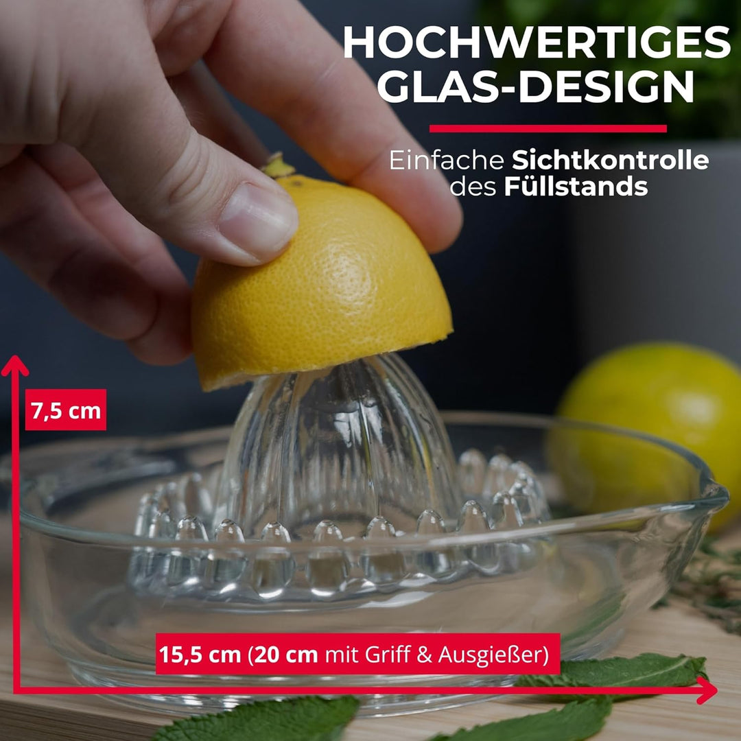 Westmark Zitrus- und Orangenpresse, Fassungsvermögen: 250 ml, Glas, Transparent, 30822260, Glas, Tra