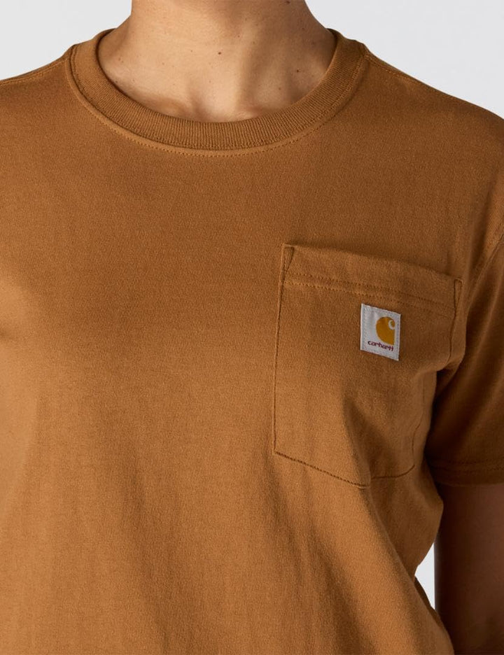 Carhartt Loose Fit Heavyweight Short-Sleeve K87 Pocket T-Shirt, Braun