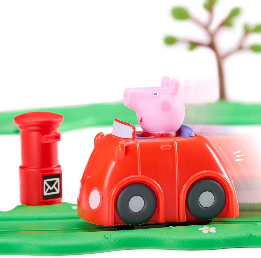 Peppa Pig Whizz Around Peppa's Kleine rote Autosatz, Motorised Vehicles, Track Toys, Pre-School-Spie