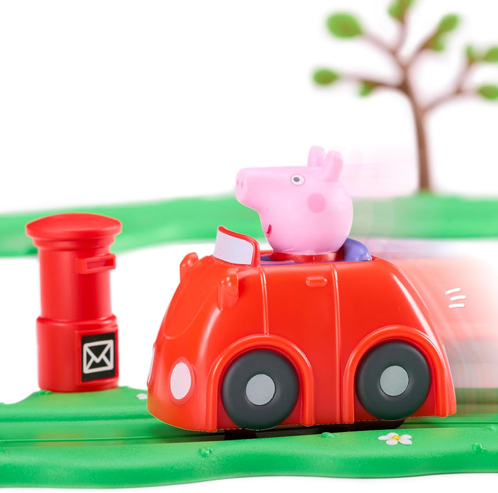 Peppa Pig Whizz Around Peppa's Kleine rote Autosatz, Motorised Vehicles, Track Toys, Pre-School-Spie