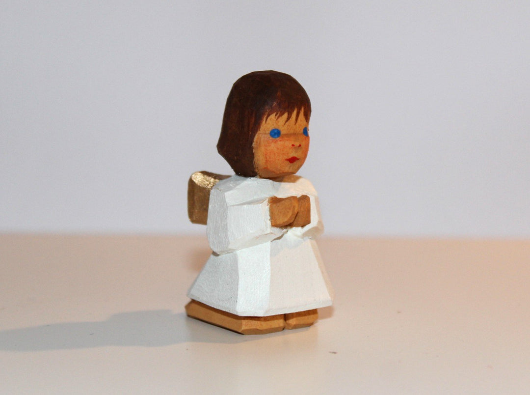 Lotte Sievers-Hahn Krippenfiguren Engel kniend im Baumwollbeutel * 1411 (Braun), Braun