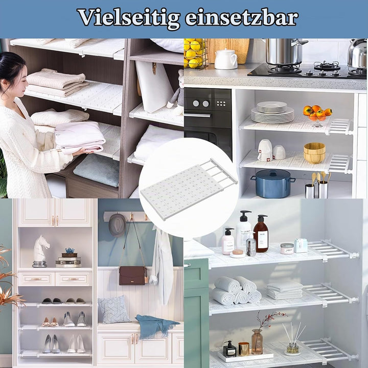 Regal für Schrank Innen, Einlegeboden Schrank Ausziehbar Schrankregal Ausziehbar Verstellbare Regale
