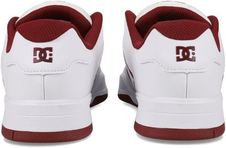 DC Herren Central Casual Low Top Skate Shoe SneakerSkate-Schuh 38 EU White Purple Wine, 38 EU White