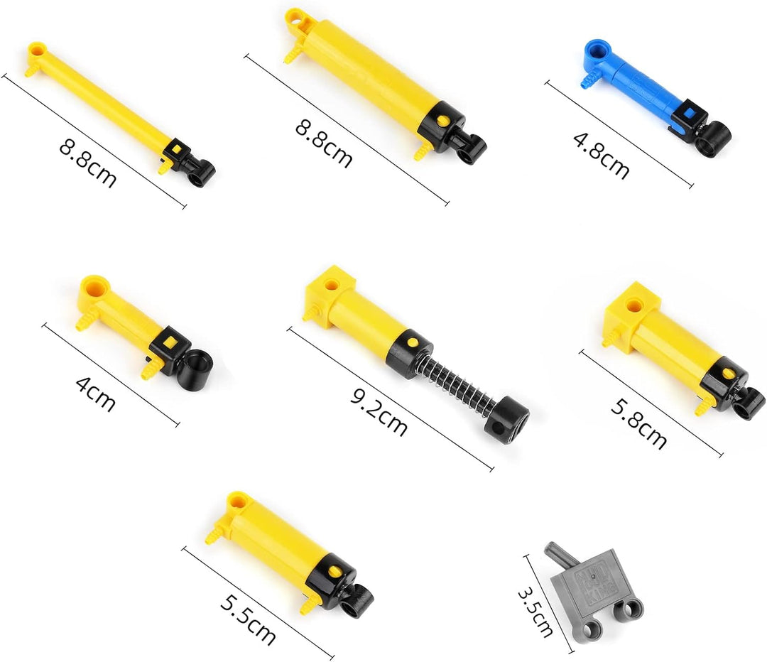 Mould King 35 Pneumatik-Kits sind kompatibel mit, einschliesslich 10 Arten von technischen Pneumatik