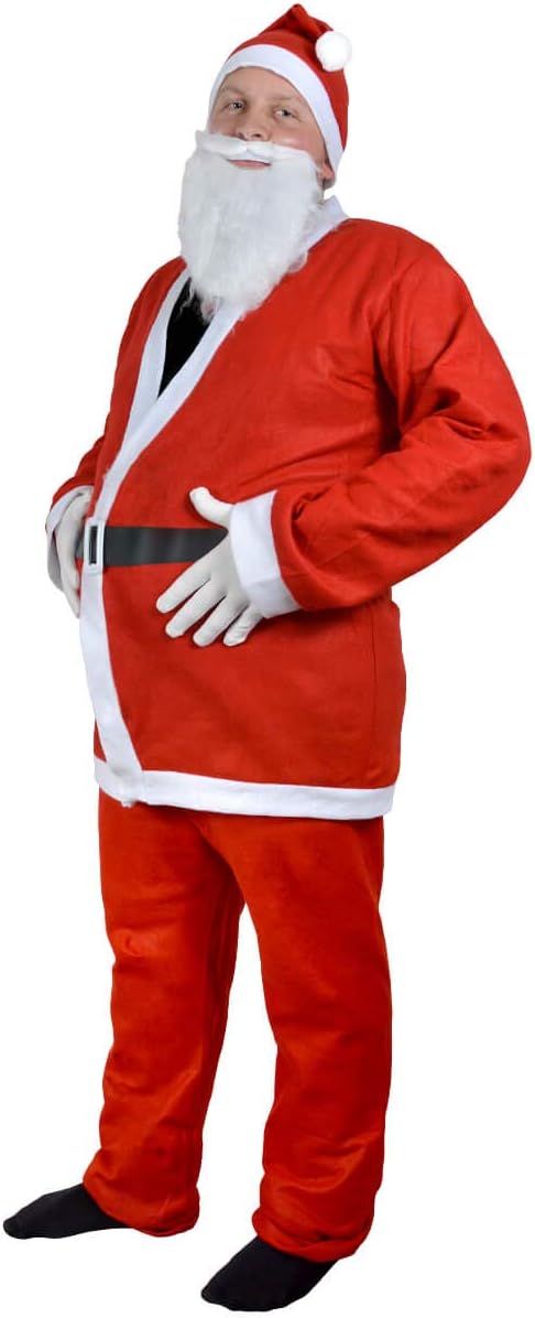 Weihnachtsmannkostüm Alsino Weihnachtsmann Nikolaus Kostüm komplett mit Bart 74 von Alsino