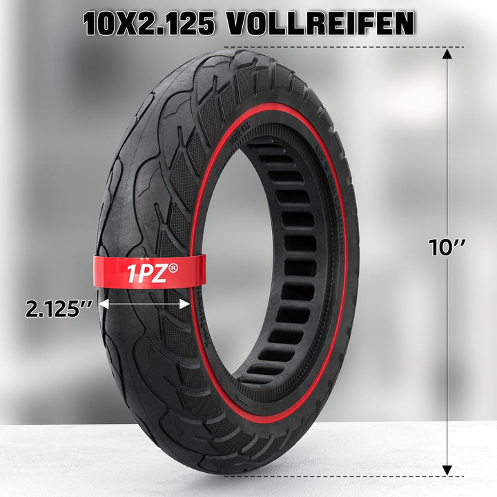 1PZ R2E-DFH 10x2.125 Reifen 10 Zoll Solid Reifen Ersatz für Xiaomi M365 Pro Ninebot F30 F40 S2 Max S
