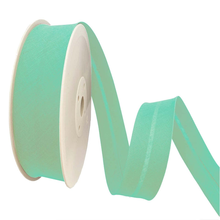 TEXTEX = 30 mm Breites Schrägband. 50% Baumwolle und 50% Polyester. Stück von 10m - (Aquamarin) 30mm