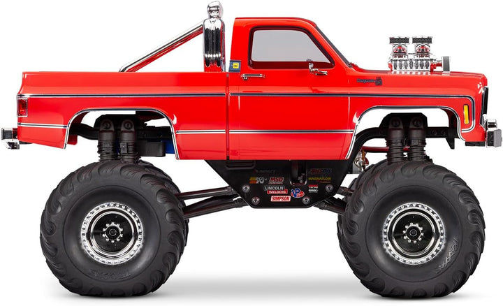 TRAXXAS TRX-4MT Chevy K10 rot 4x4 1/18 Monster-Truck RTR Brushed, mit Akku und USB Ladegerät