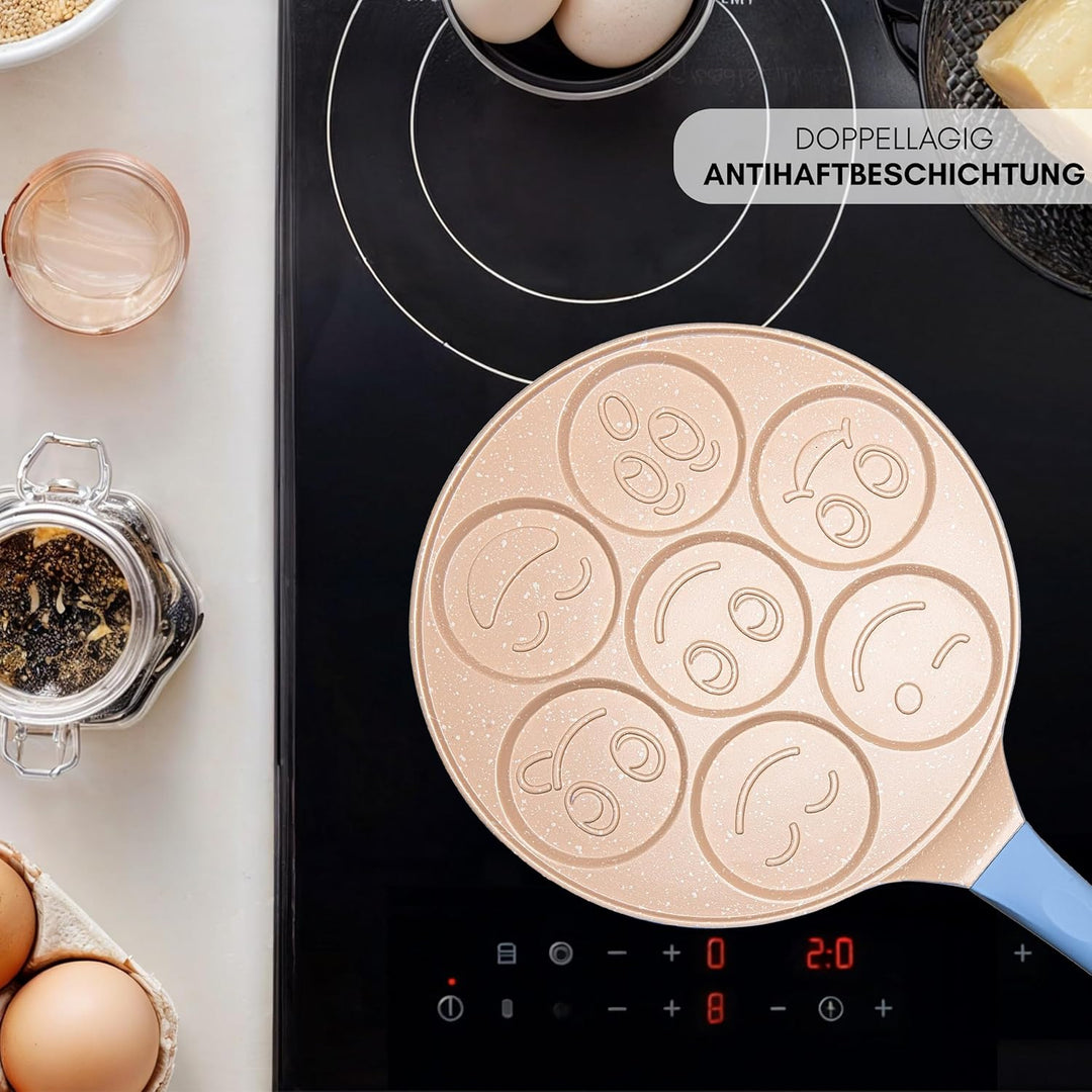 Erreke Pancake Pfanne, Geeignet für Induktion, Antihaft Bratpfanne für Pancakes, Pfannkuchenpfanne,