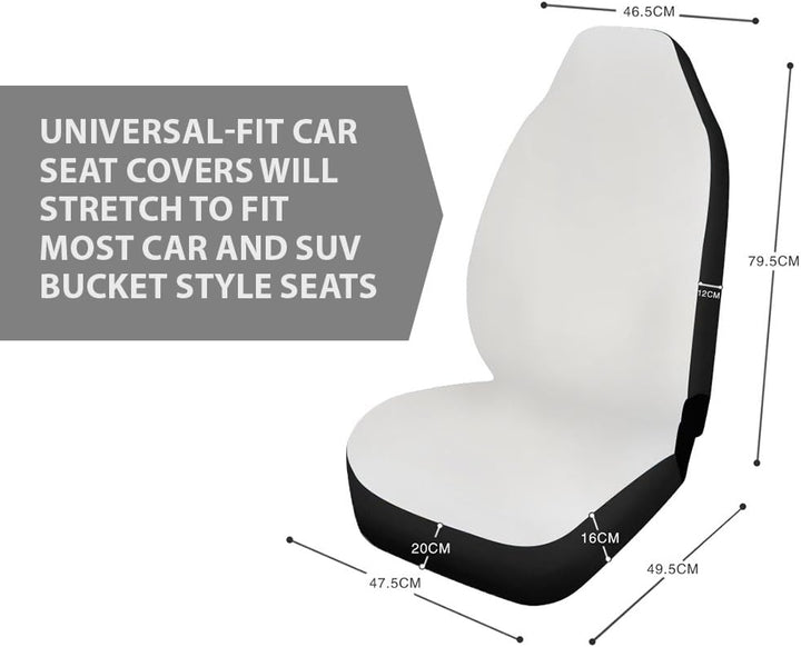 Binienty Dekorative Autositzbezüge für Vordersitze, 2er-Set, buntes Mandala-Blumenmuster, Boho-Stil,